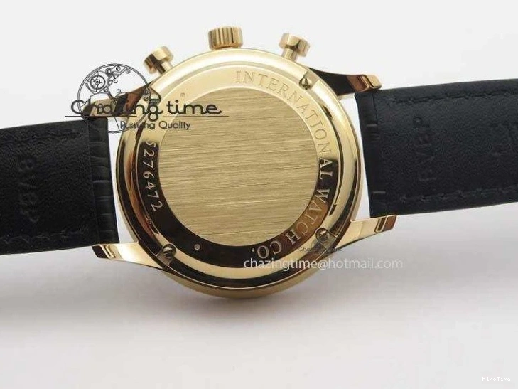 MIROTIME 0214 Portuguese Chrono RG IW371415 ZF 1:1 Best Edition Black Dial On Black Leather Strap A79350 (Slim Movement) FashionForward 7264